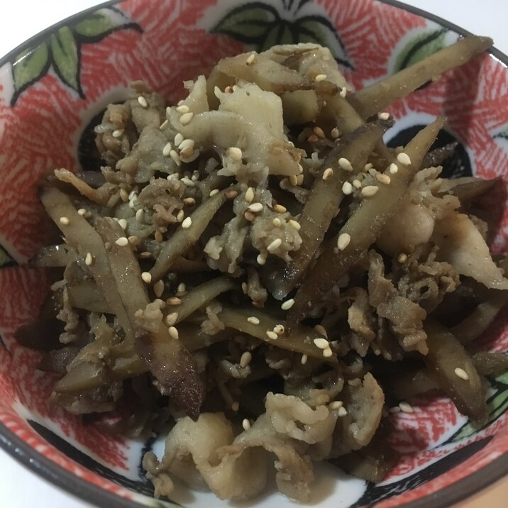 豚肉とゴボウのしぐれ煮